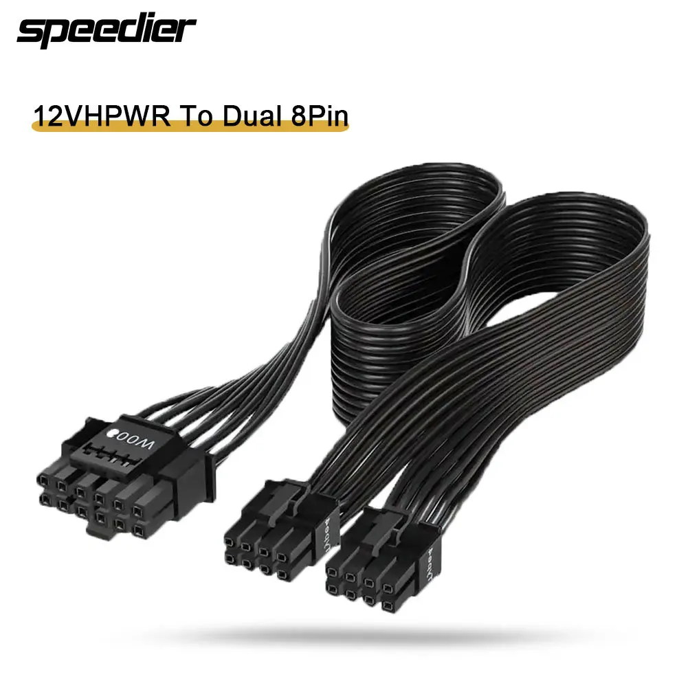 Dual 8Pin To 16Pin 12Vhpwr Cable - 12VHPWR ATX3.0 PCI-E 5.0 Модульный кабель