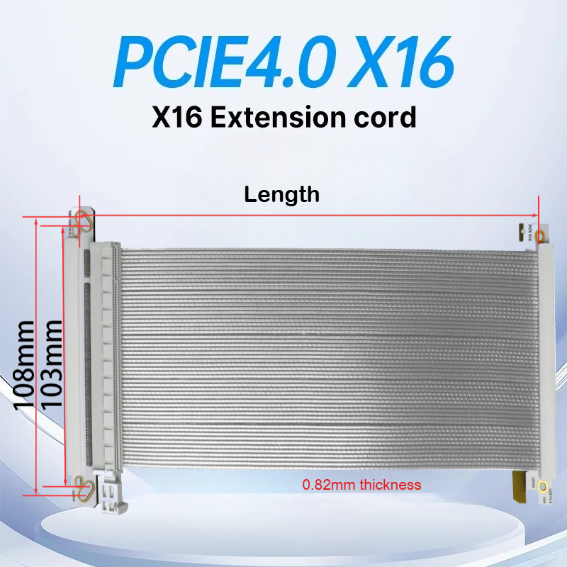 Itx Gpu Riser Pcie 4.0 16X - ADT-Link PCI-E x16 4.0 Кабель Riser