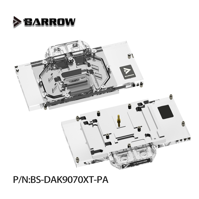 Rx 9070 16Gb - Водоблок для графического процессора Barrow BS-DAK9070XT-PA