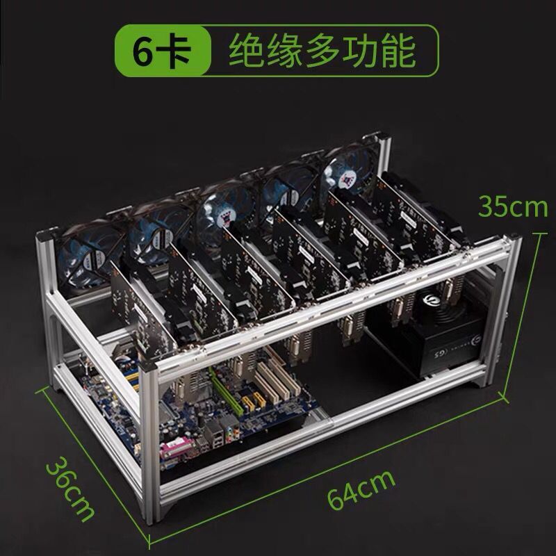 Gpu Mining Rig Frame 8 Gpu - Установка для майнинга графического процессора 6,