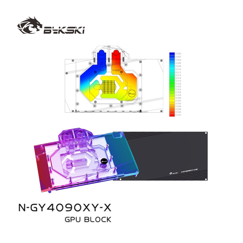 Rtx 4090 Water Block - Водоблок Bykski для видеокарты GALAX GeForce