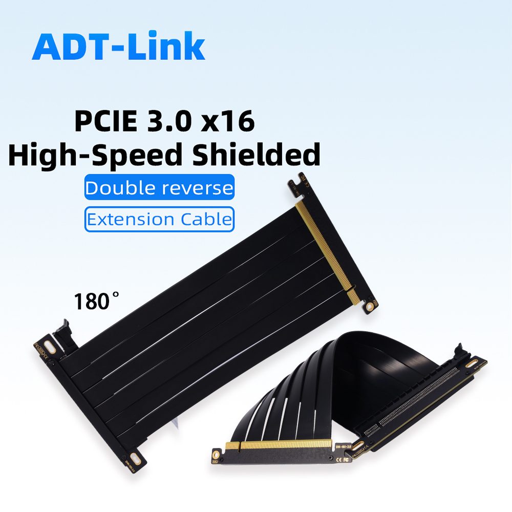 Pcie 5.0 Gpu Riser Cable - Кабель-удлинитель PCIE 3.0 X16 с двойным