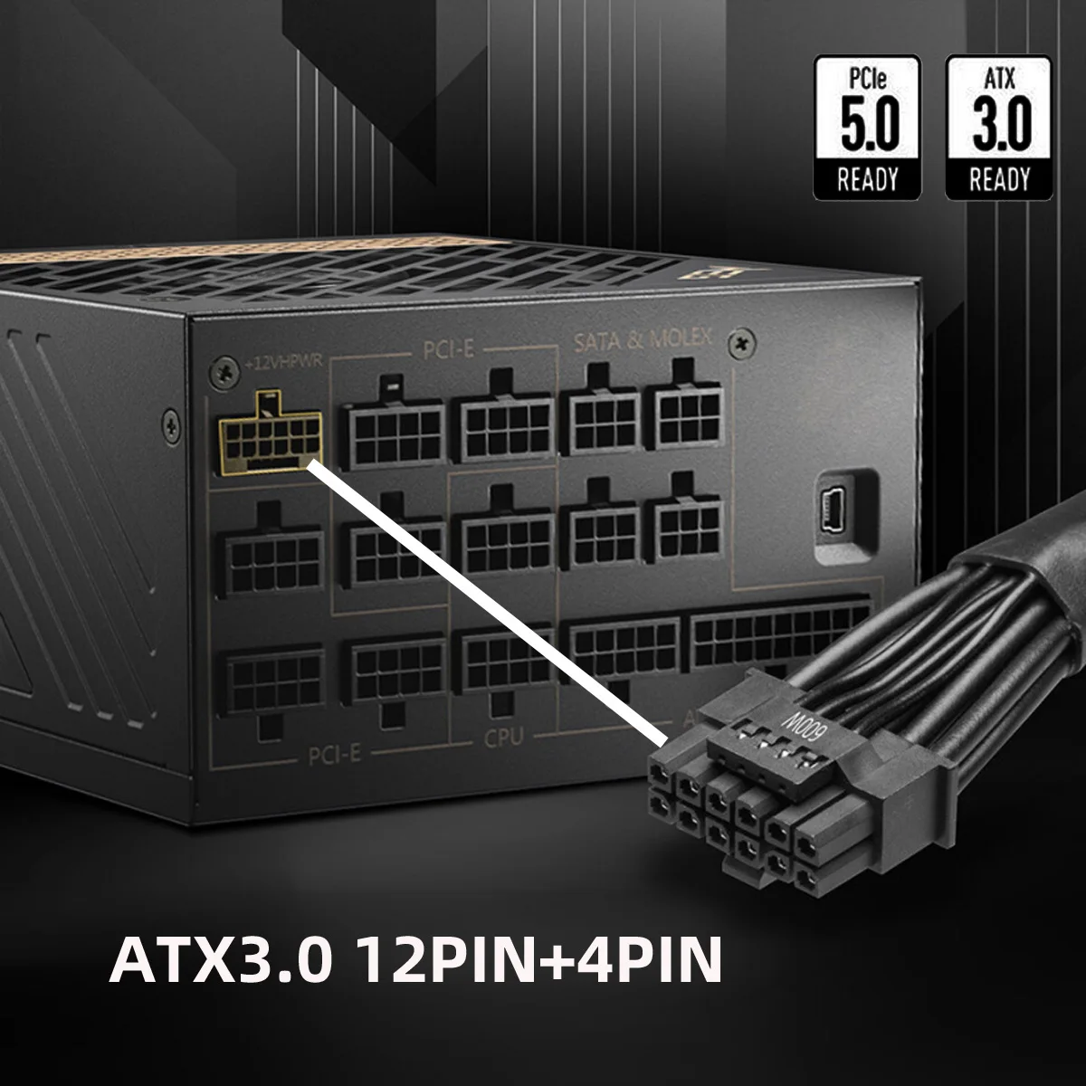 12VHPWR ATX3.0 PCI-E 5.0 Модул – обзор и цена Dual 8Pin To 16Pin 12Vhpwr Cable