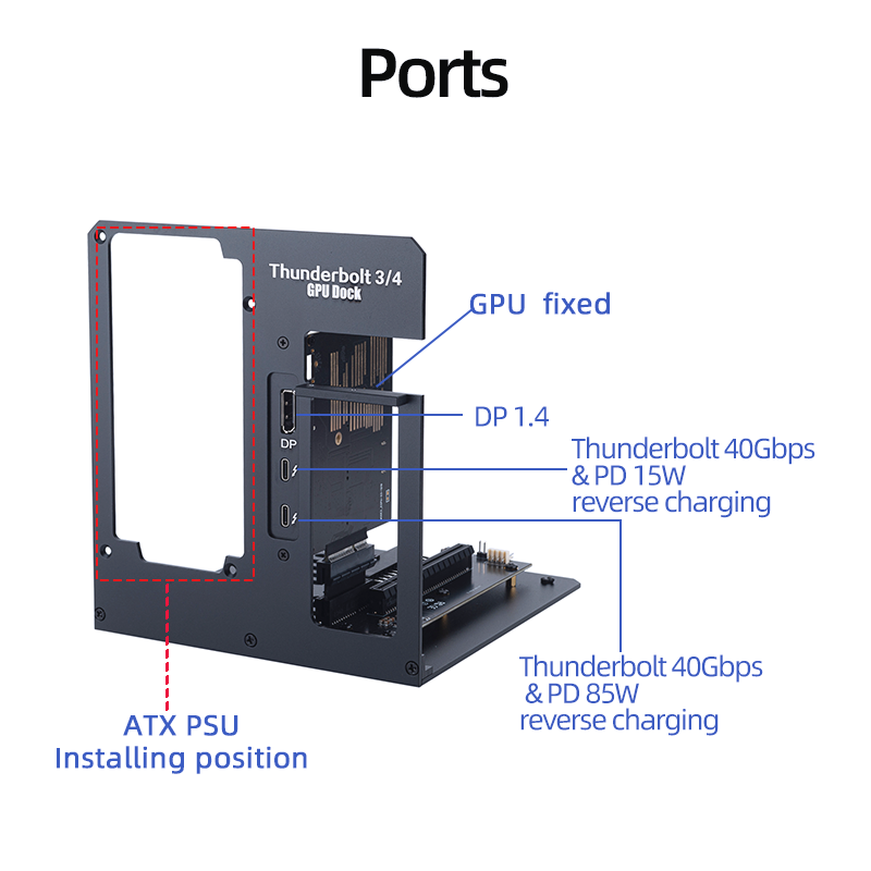 EGPU Thunderbolt 4/3 TB3/TB4 к – обзор и цена Gpu External Dock Egpu Thunderbolt 4