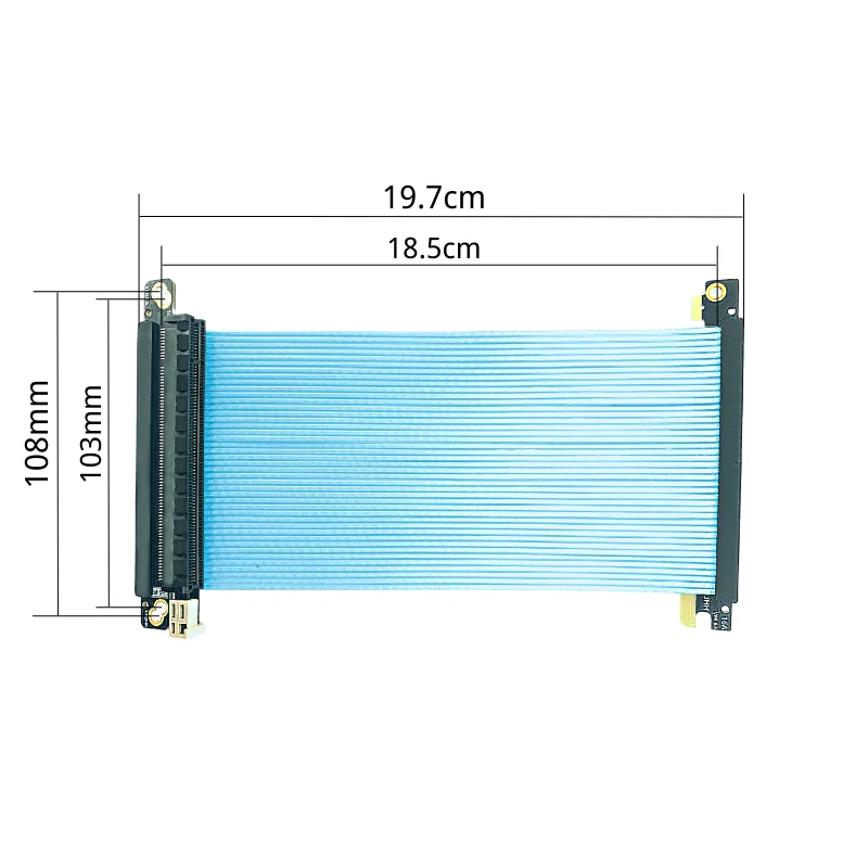 Двойной обратный кабель Pci-e  – обзор и цена Itx Gpu Riser Pcie 4.0 16X