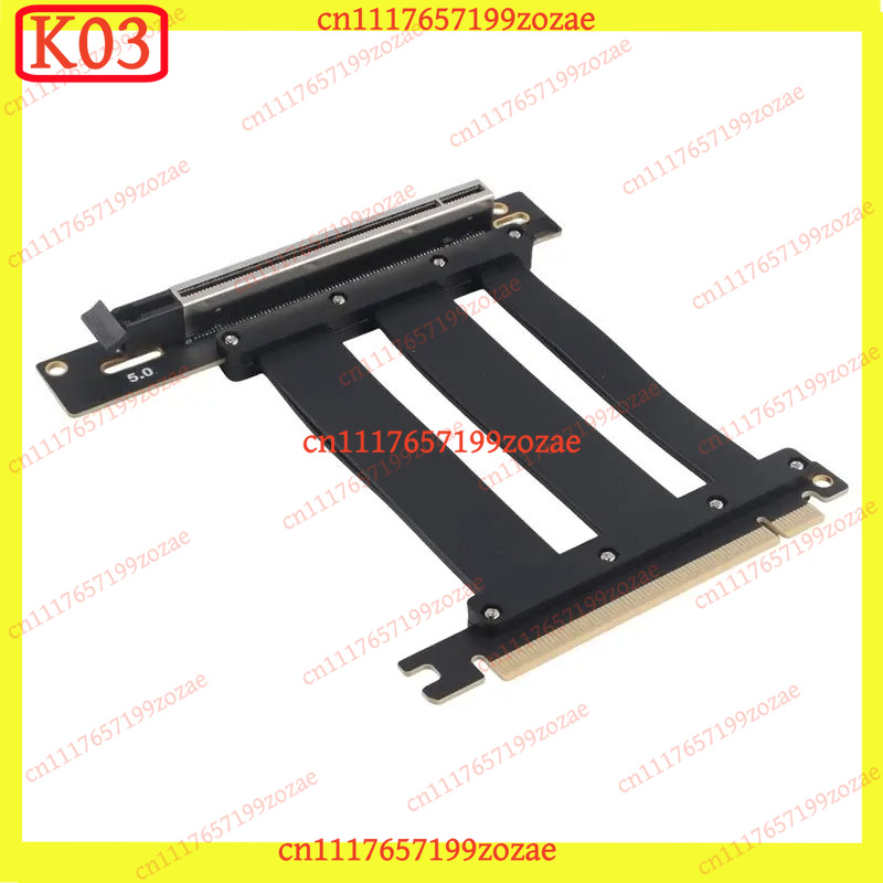 K03 PCIe 5.0 X16 90-градусный  – обзор и цена Pcie 5.0 Gpu Riser Cable