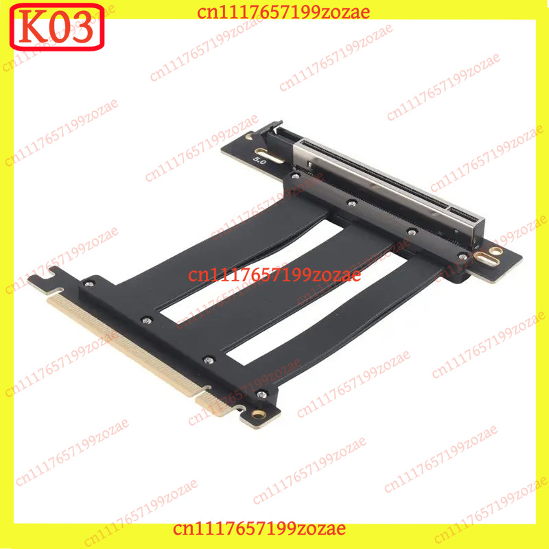 K03 PCIe 5.0 X16 90-градусный  – обзор и цена Pcie 5.0 Gpu Riser Cable