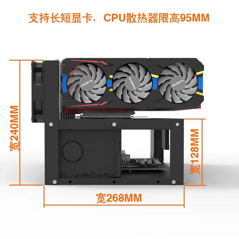 Подставка для видеокарт JMZ, о – обзор и цена Gpu Mining Rig Frame 8 Gpu