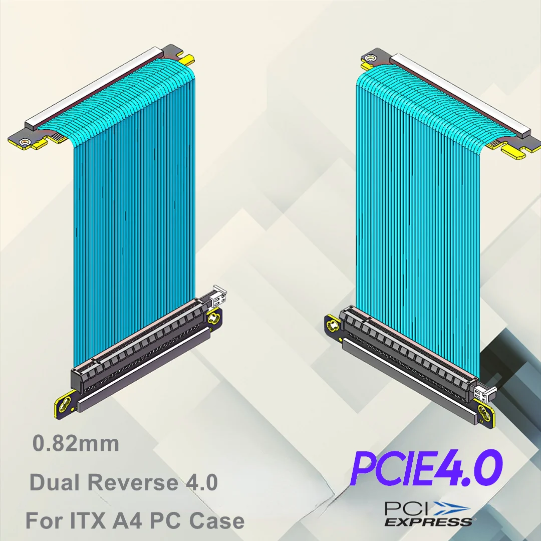 Двойной реверсивный кабель Pci – обзор и цена Itx Gpu Riser Pcie 4.0 16X