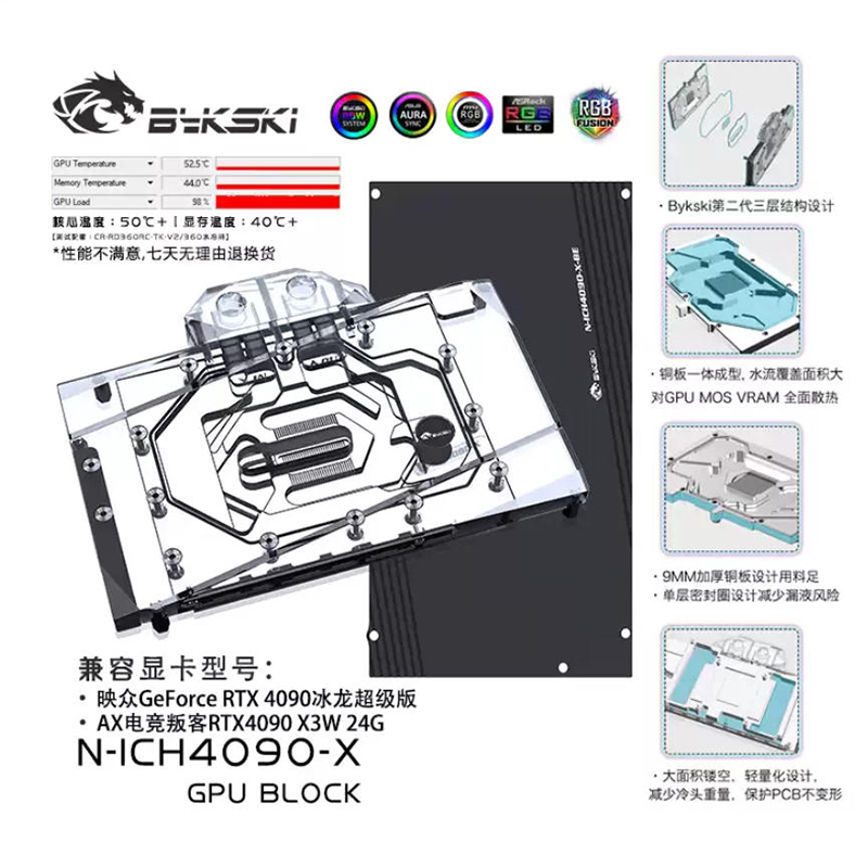 Водяной блок графического проц – обзор и цена Rtx 4090 Water Block