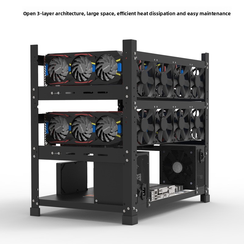 Корпус для майнинг-ригов с отк – обзор и цена Gpu Mining Rig Frame 8 Gpu