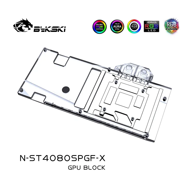 Водоблок Bykski N-ST4080SPGF-X – обзор и цена Rtx 4080 Super 16Gb