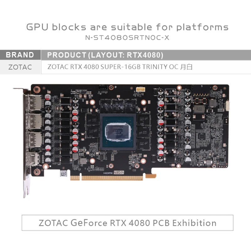 Блок для видеокарты Bykski GPU – обзор и цена Rtx 4080 Super 16Gb